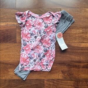 Vivi Floral Bodysuit 2-Piece Set - 4T